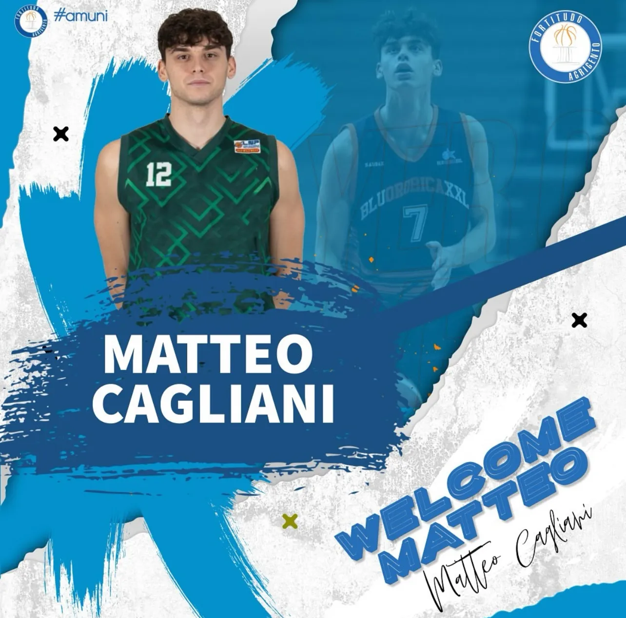 MATTEO CAGLIANI NUOVO GIOCATORE FORTITUDO MONCADA AGRIGENTO