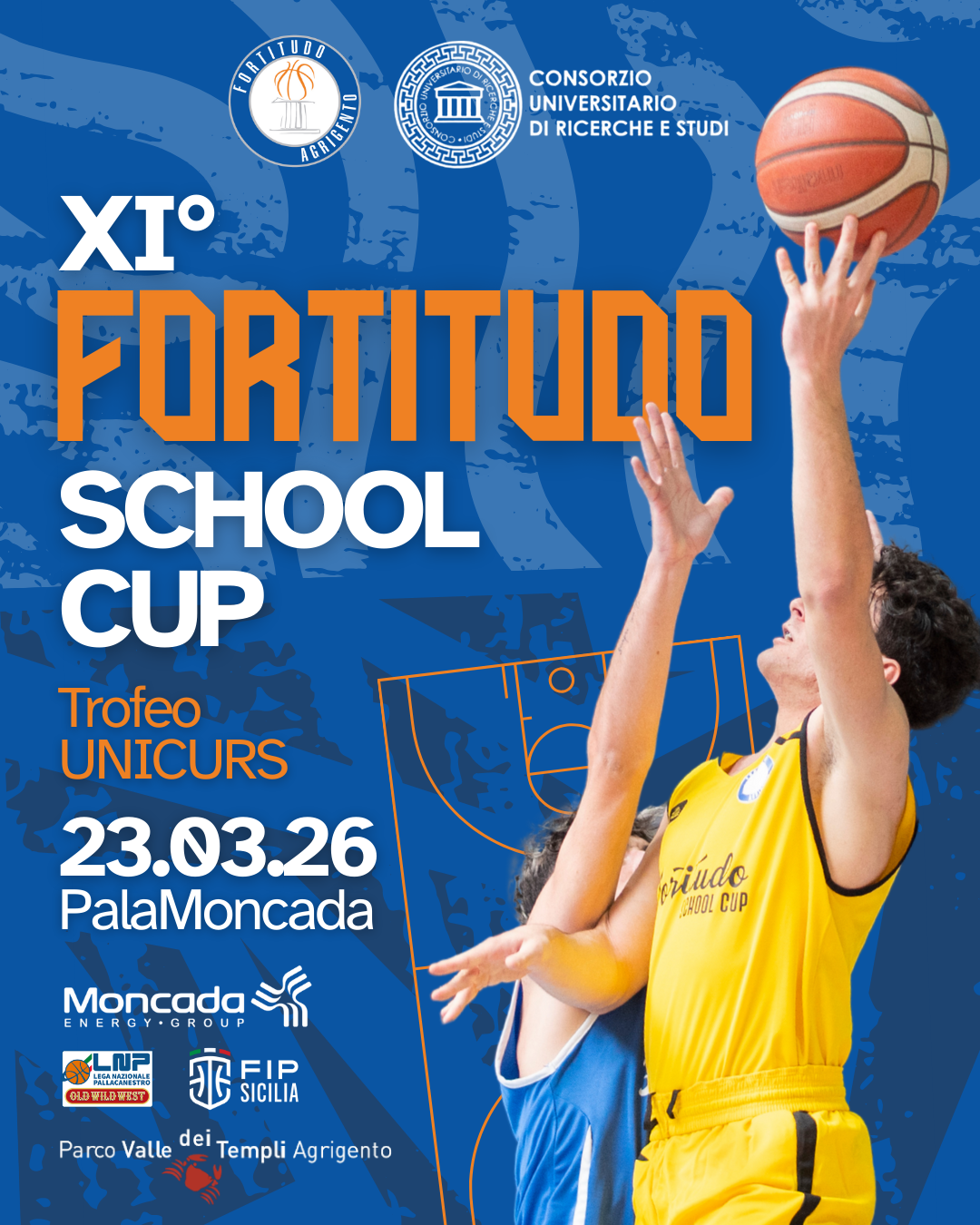 XI Fortitudo SchoolCUP – Trofeo UNICURS 2026: sabato la presentazione ufficiale al Palamoncada